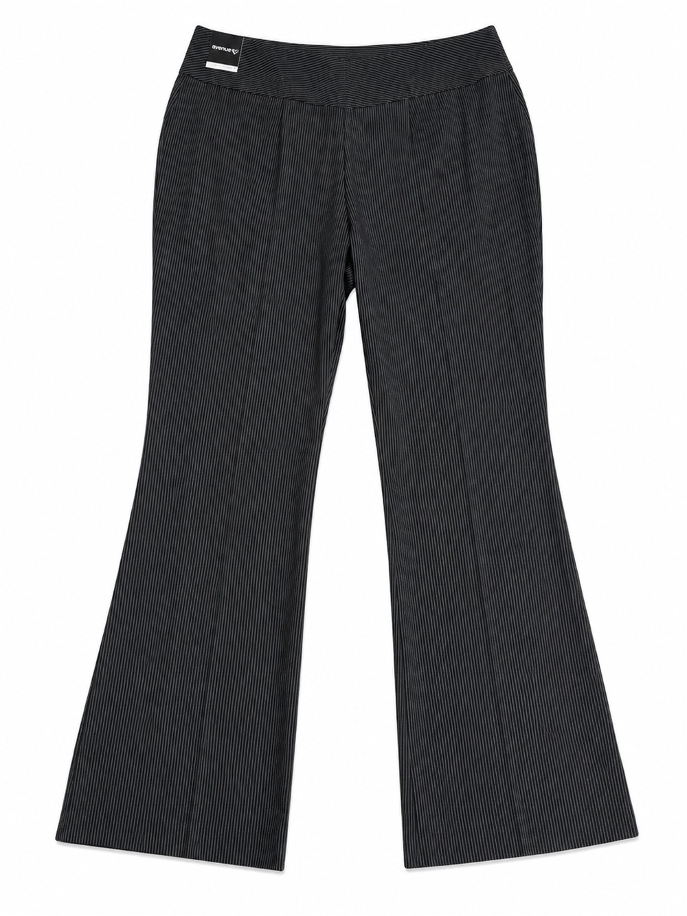 Fashion Bug Black Pinstripe Wide-Leg Pants